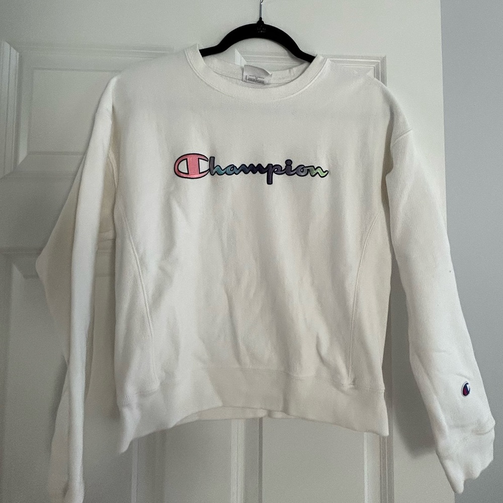 SoulCycle x Champion White Crewneck